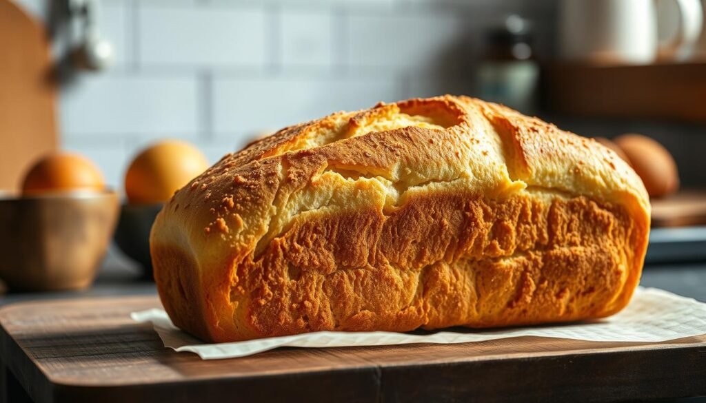 Image of a freshly baked breakfast bread or toast