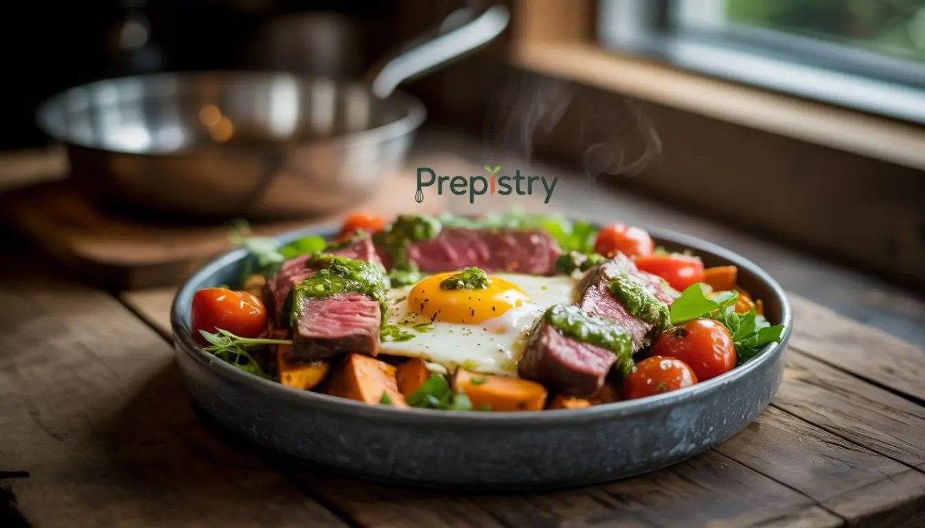 Sizzling Steak Egg Breakfast Bowl 1 Sizzling Steak Egg Breakfast Bowl
