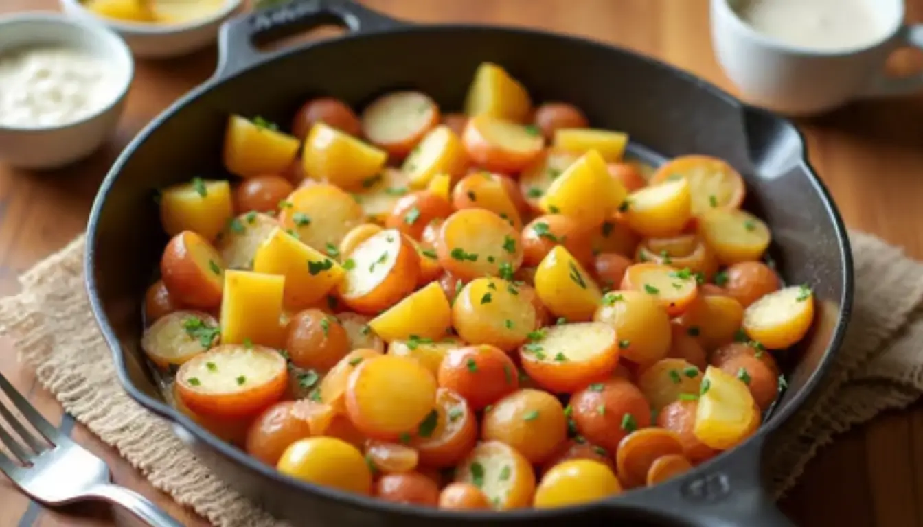 Skillet Fried Breakfast Potato Medley