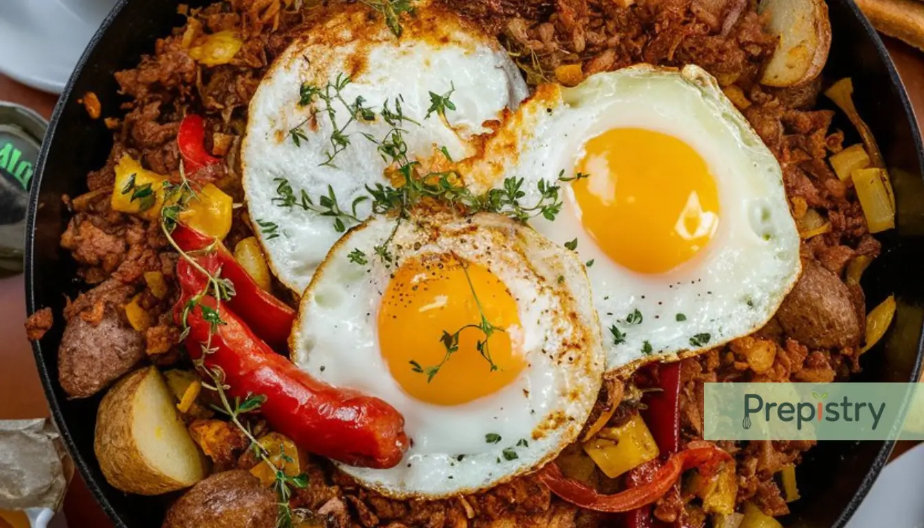 Traditional Diner Breakfast Hash Plate