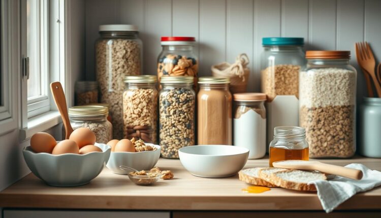 breakfast meal prep pantry staples