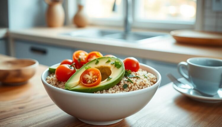 breakfast meal prep with quinoa