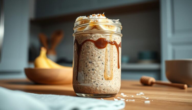 chocolate banana overnight oats recipe
