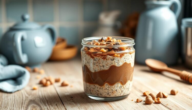 chocolate hazelnut overnight oats recipe