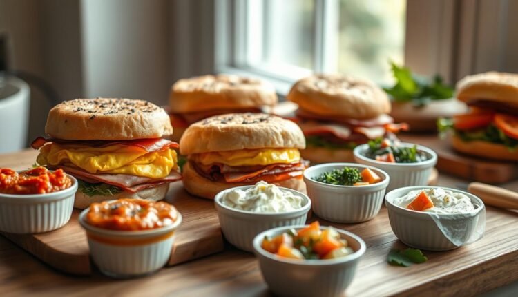 freezer breakfast sandwiches flavored spreads