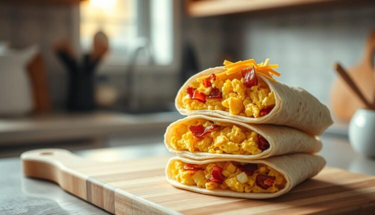 make ahead breakfast egg wraps
