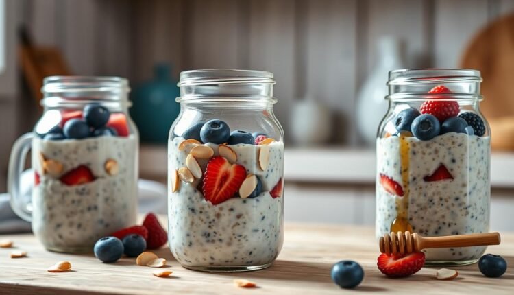 make ahead breakfast mason jars