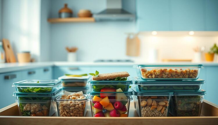 meal prep for work desk drawer