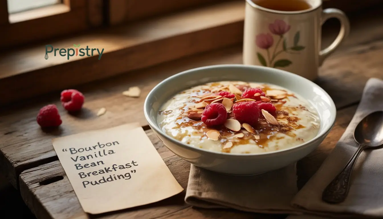 Bourbon Vanilla Bean Breakfast Pudding 1 Bourbon Vanilla Bean Breakfast Pudding