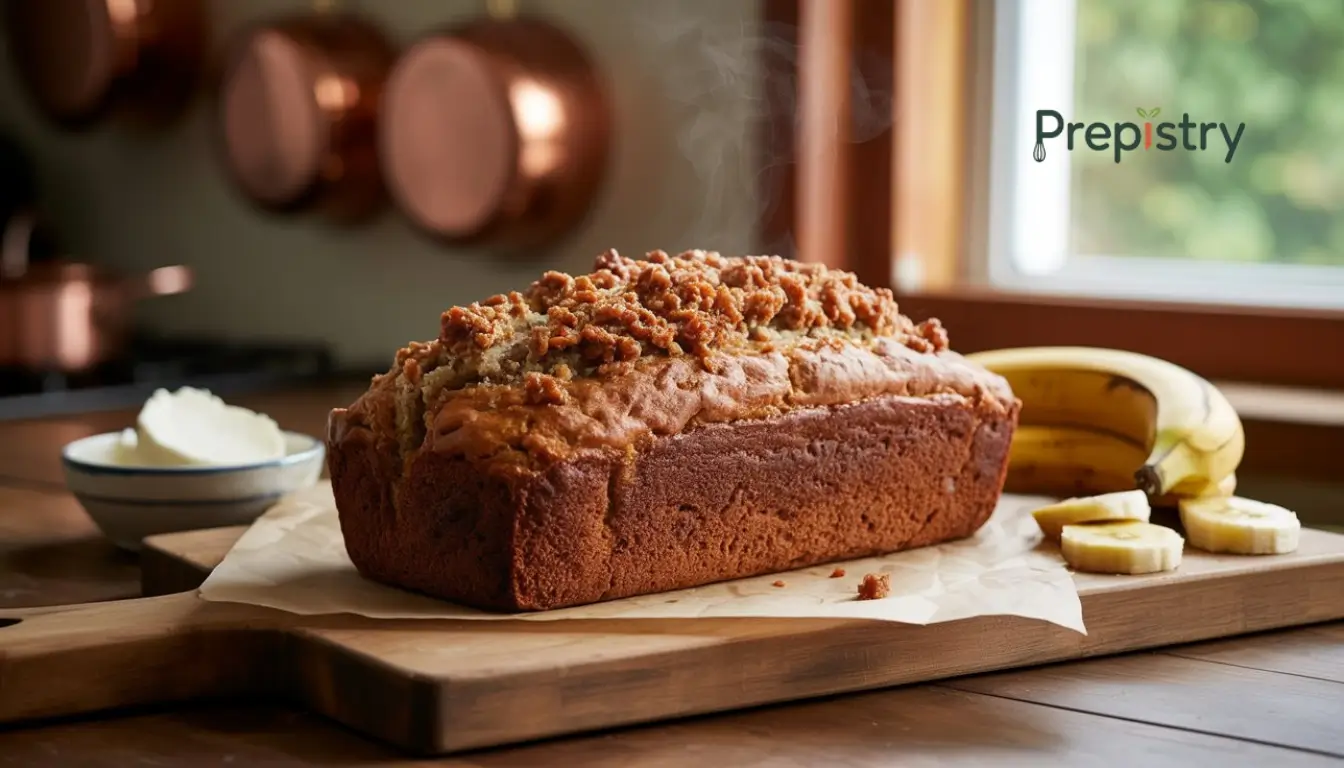 Brown Sugar Streusel Banana Bread