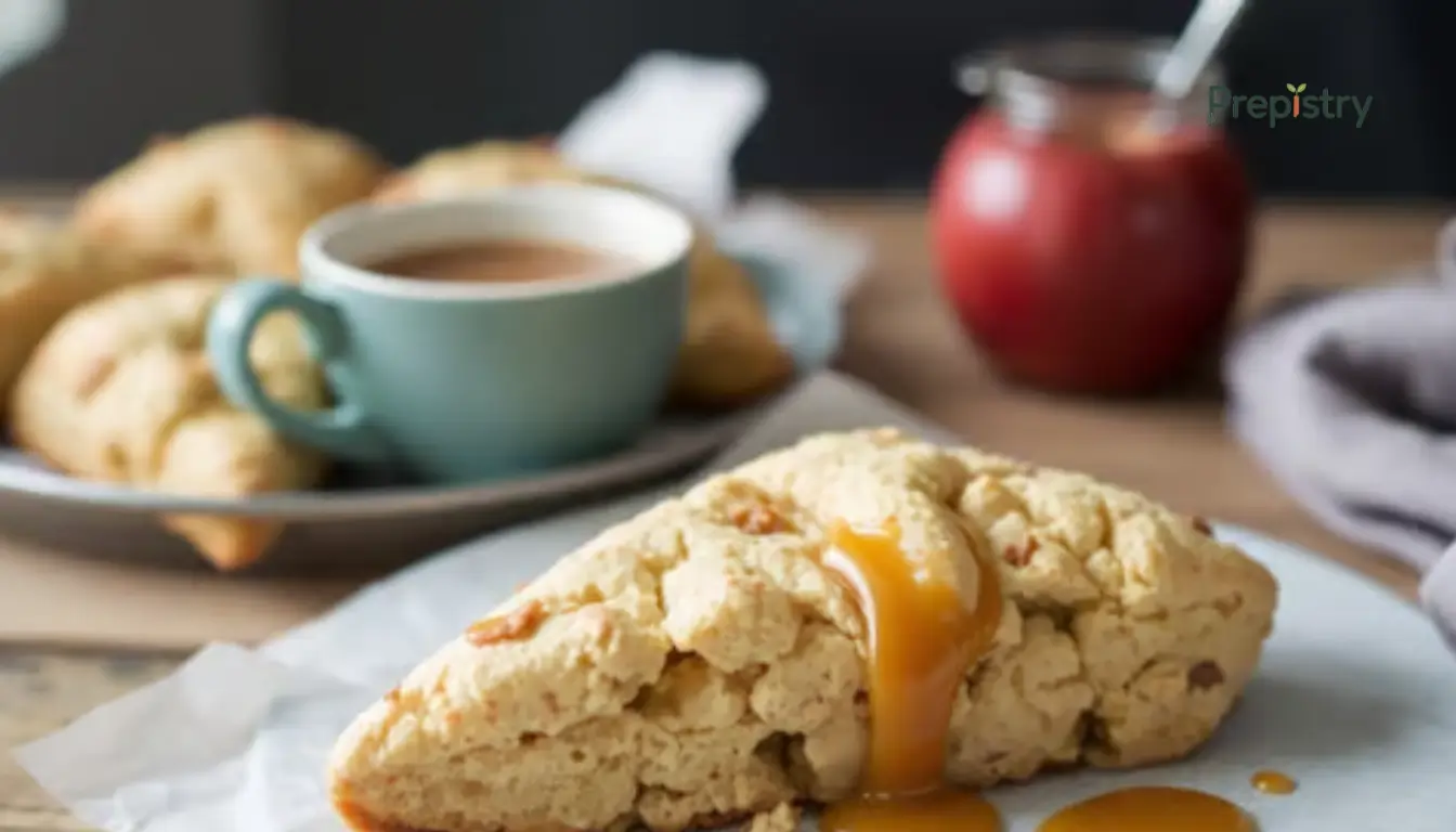 Caramel Apple Cider Breakfast Scones 1 Caramel Apple Cider Breakfast Scones