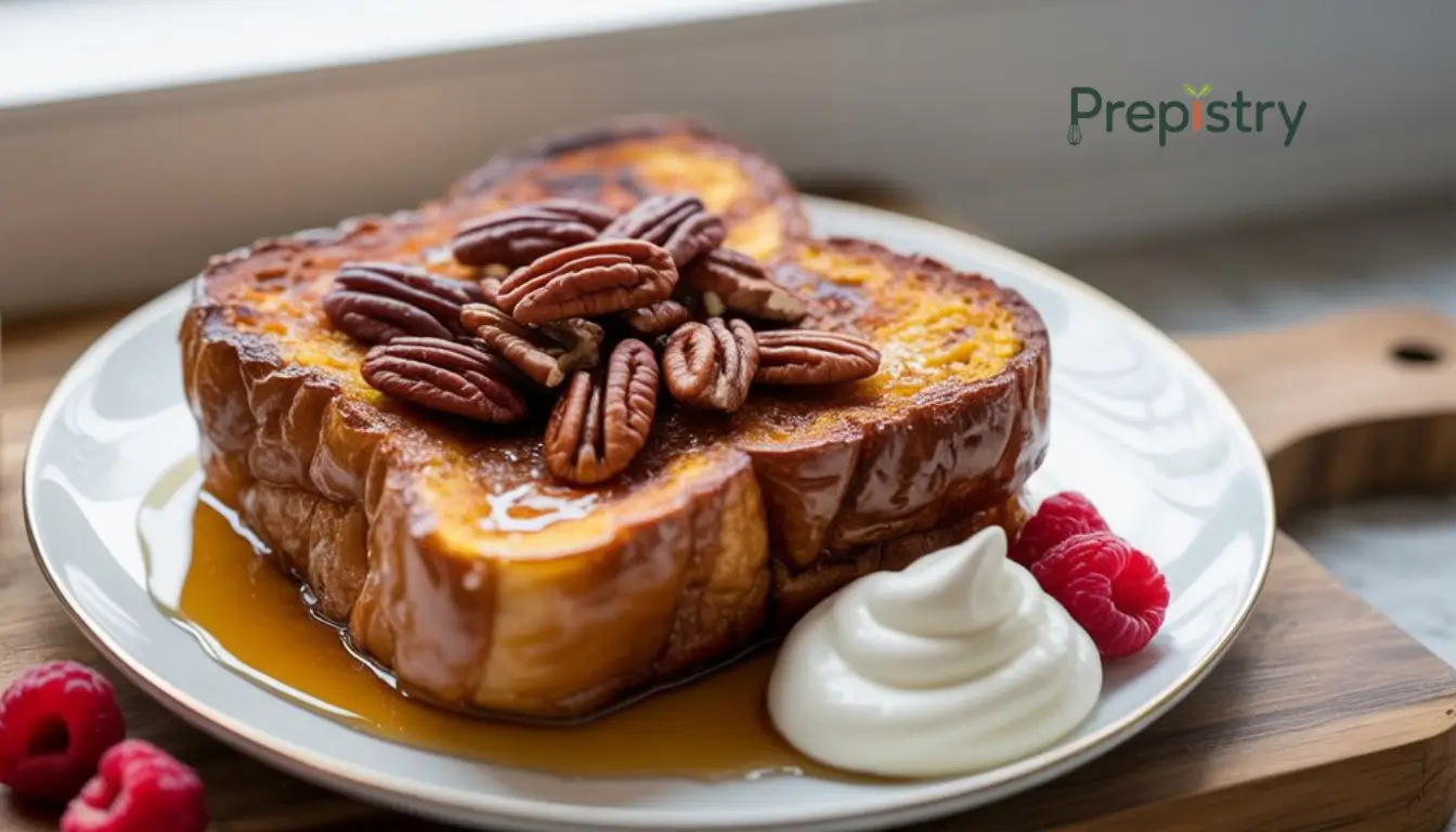 Caramelized Vanilla Pecan French Toast