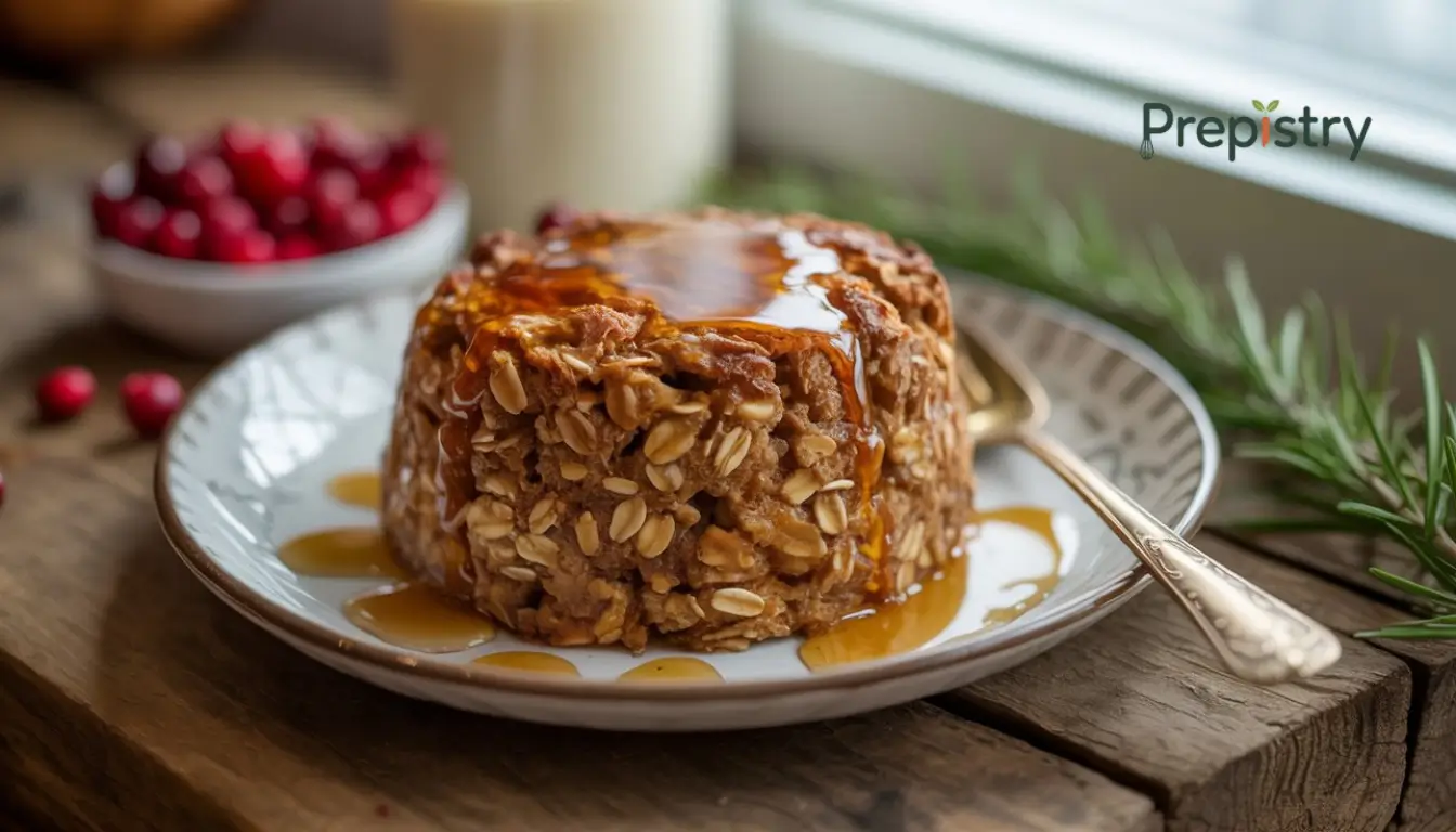 Maple Oatmeal Breakfast Bread Pudding 1 Maple Oatmeal Breakfast Bread Pudding