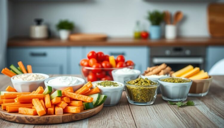 cold lunch recipes dipping options