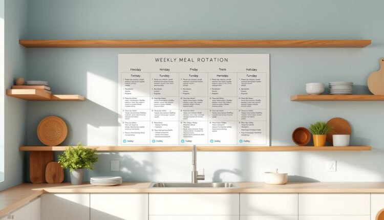 dinner meal prep ideas weekly rotation