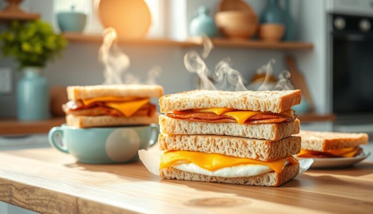 freezer breakfast sandwiches morning hack