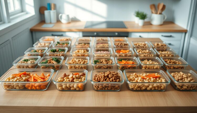 high protein lunch prep weekly schedule