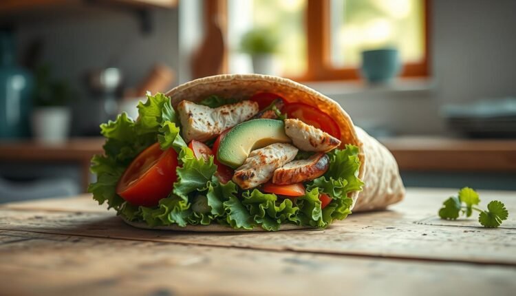 high protein lunch prep wraps