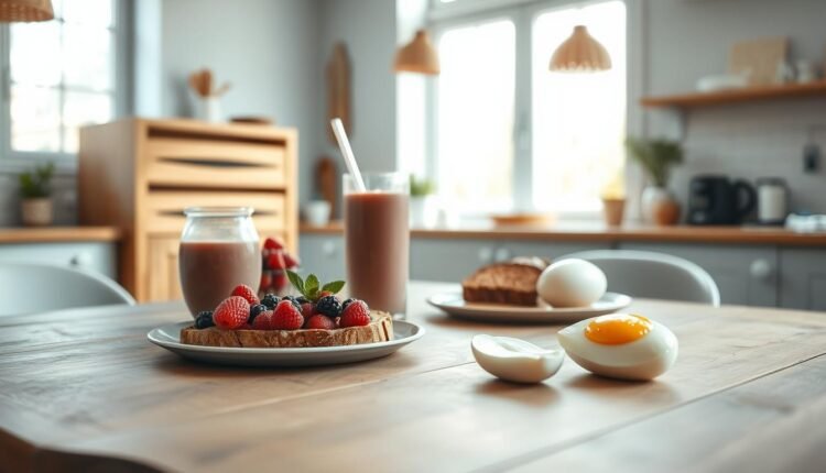 low sugar breakfast balanced nutrition