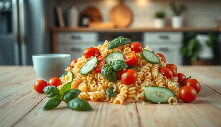 meal prep for work pasta salad
