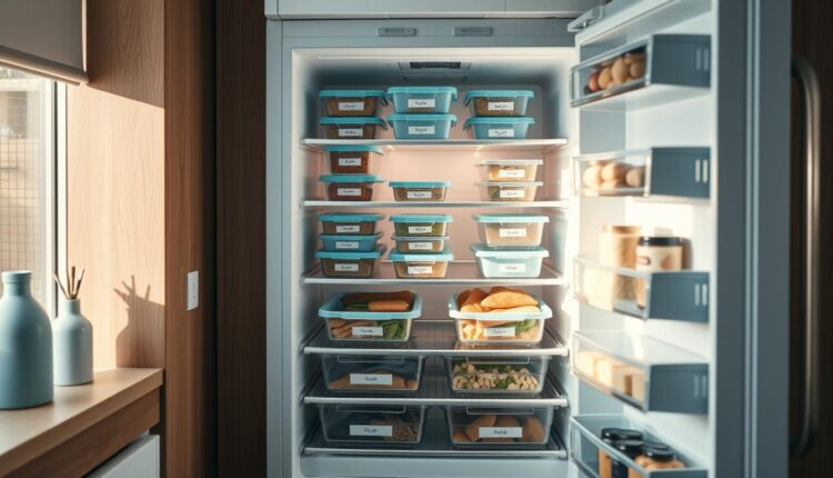 office meal prep fridge organization