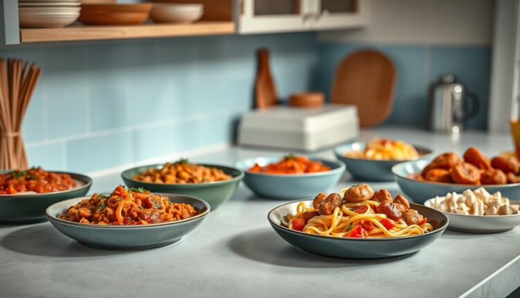office meal prep pasta dishes