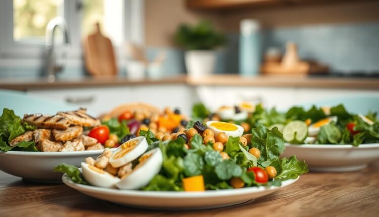 office meal prep power salads