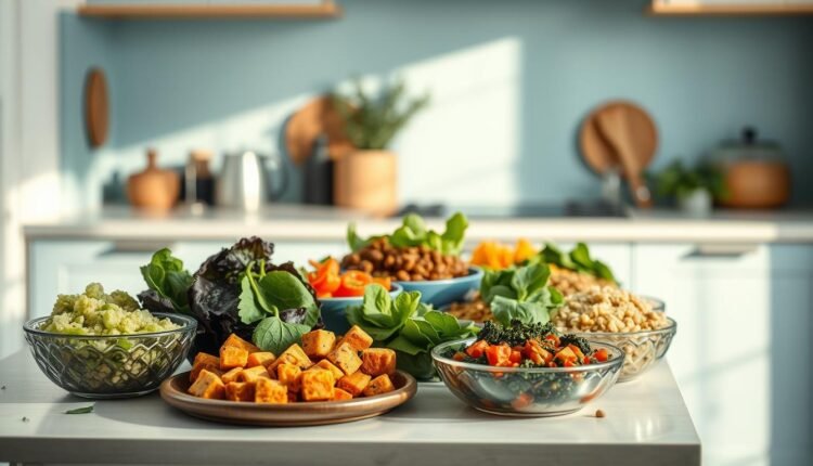 office meal prep vegetarian options