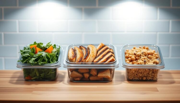 office meal prep weekday variety