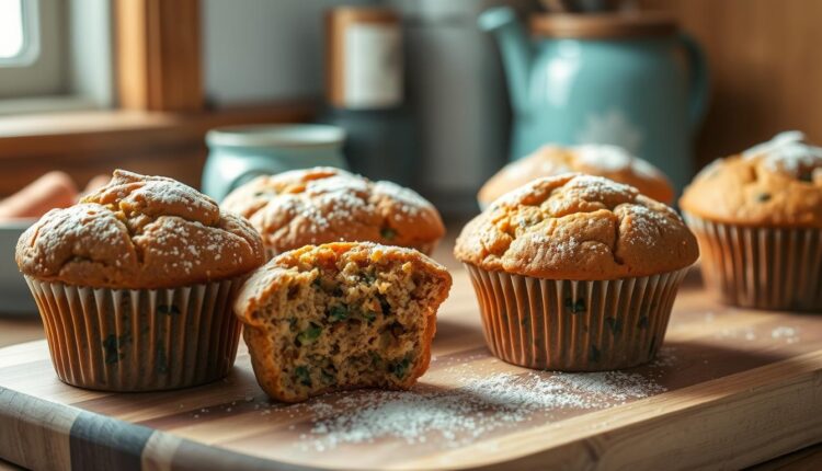 protein breakfast muffins carrot cake