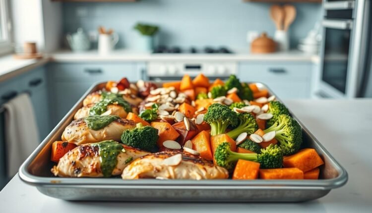 sheet pan dinner prep balanced macros