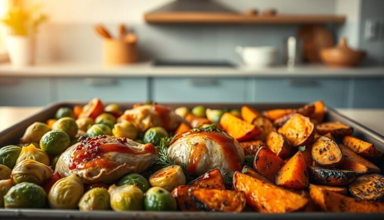 sheet pan dinner prep healthy swaps