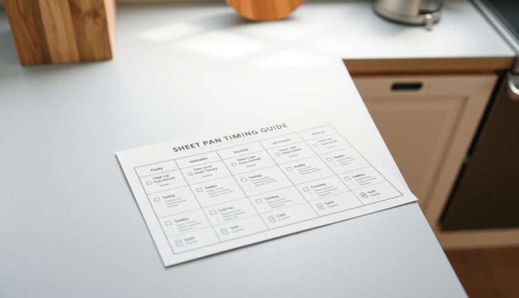 sheet pan dinner prep meal timing