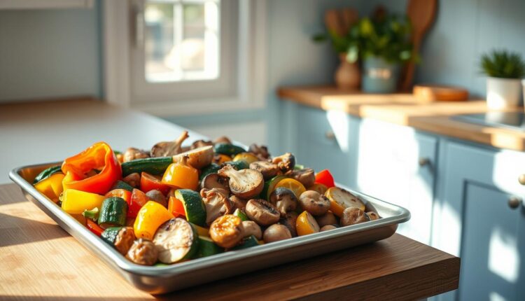 sheet pan dinner prep meat substitutes