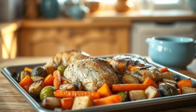 sheet pan dinner prep minimal ingredients