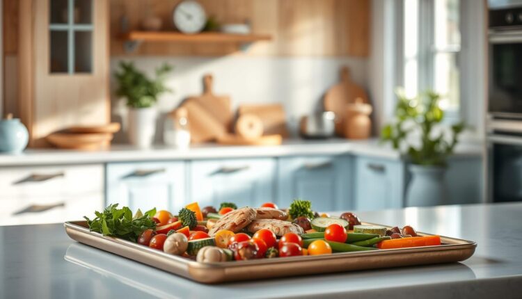 sheet pan dinner prep minimal supervision
