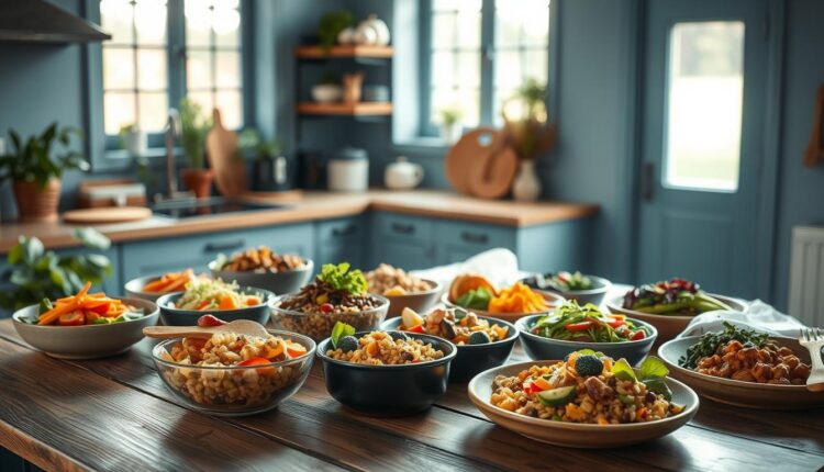 batch cook dinners vegetarian options
