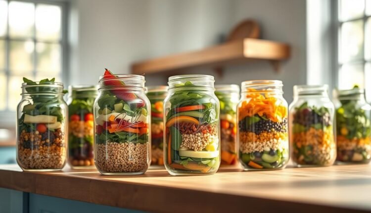 cold lunch recipes jar salads