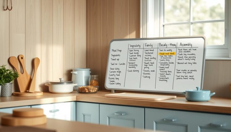 make ahead family dinners cooking schedule