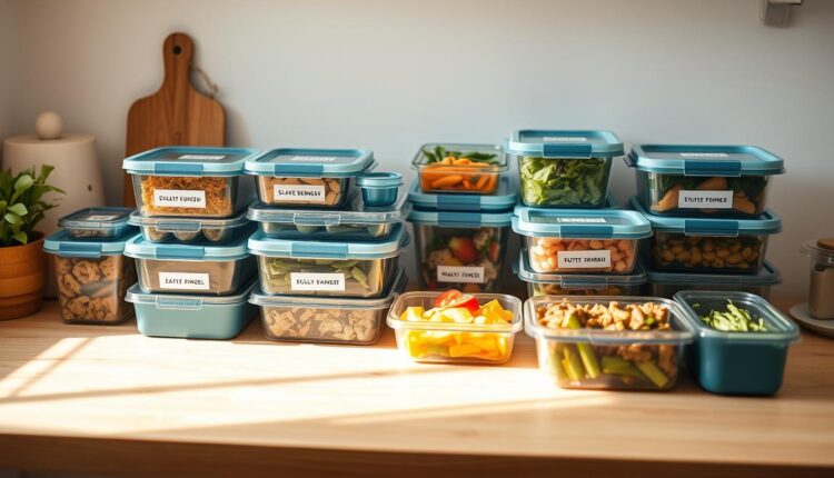 make ahead family dinners labeled containers
