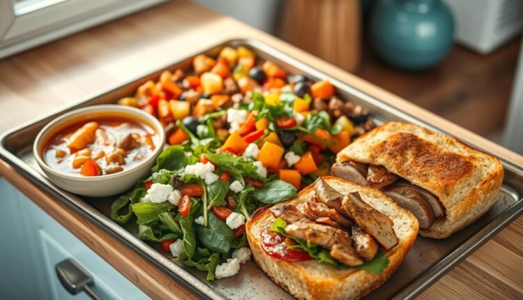sheet pan dinner prep leftover transformations